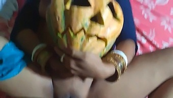 ハロウィンテーマのエンカウンター:ハロウィンの元パートナーとの強制性交