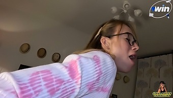 Small-Titted Blonde Gets Wild With Girlfriend In 60fps