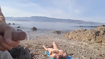 Nudist Milf Enjoys Deepthroat And Facial From Exhibitionist On The Beach